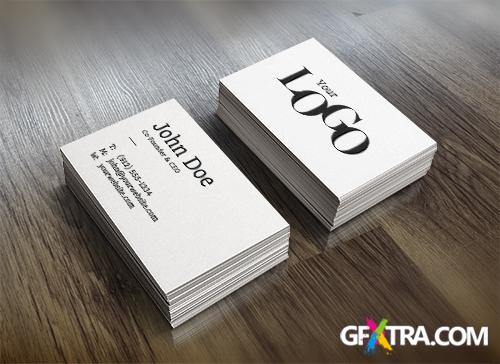 PSD Source - Realistic Business Card Mock-Up