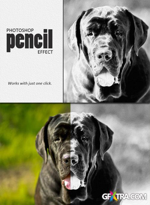 Designtnt - Photoshop Pencil Drawing Action