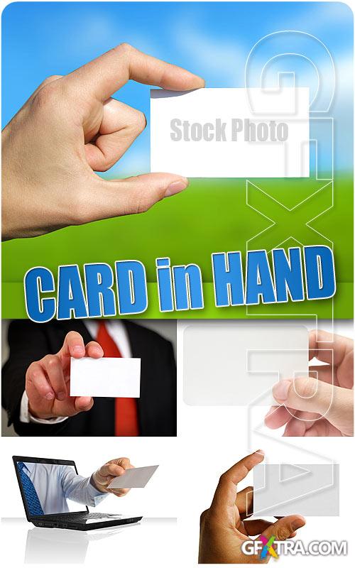 Card in hand - UHQ Stock Photo