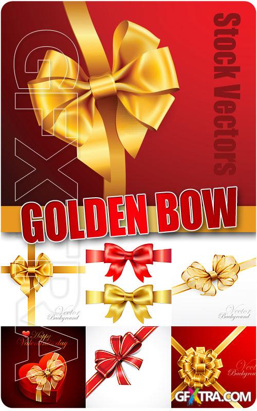 Golden bow - Stock Vectors
