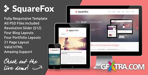 ThemeForest - Squarefox - Unique Multipurpose Responsive Website - RIP