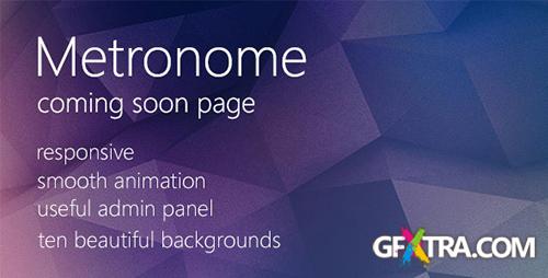 ThemeForest - Metronome - Coming Soon Page - RIP
