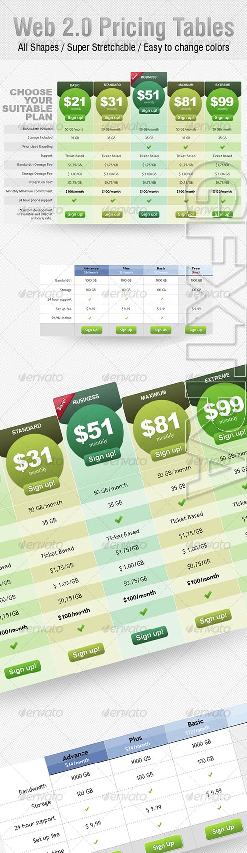 GraphicRiver - Web 2.0 Pricing Tables