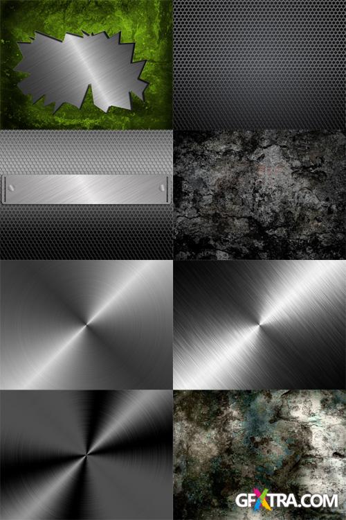 10 Urban Abstract Metal and Grunge Backgrounds Set 5