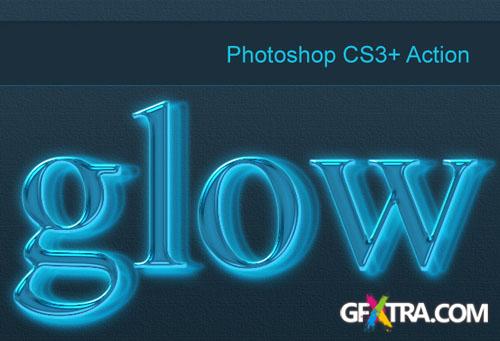 Designtnt - Photoshop Neon Glow Action