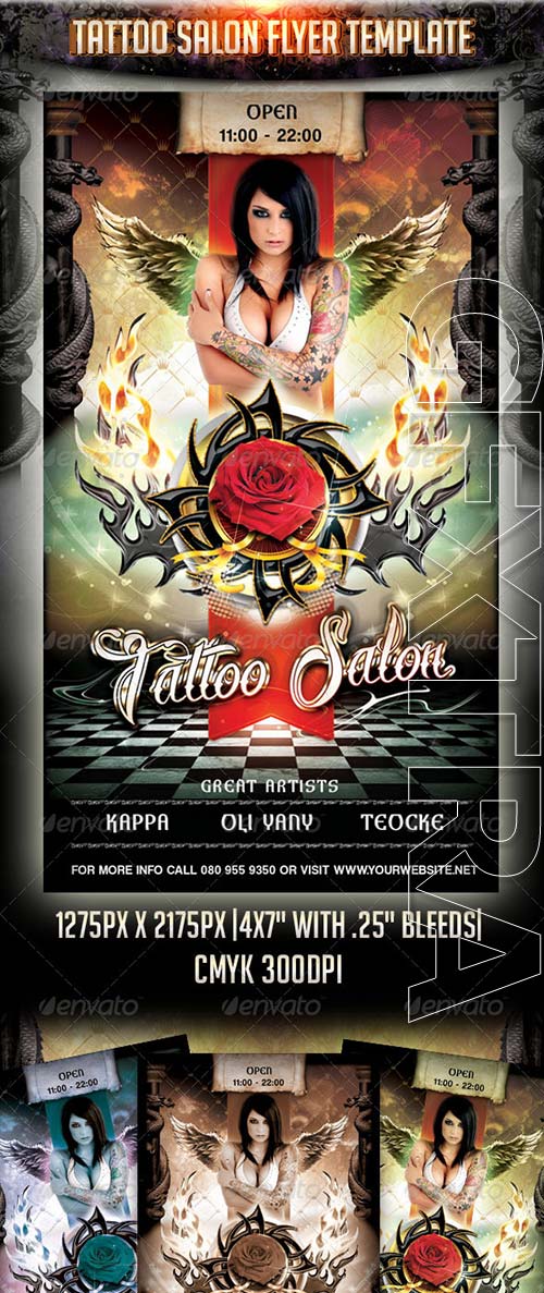 GraphicRiver - Tattoo Salon Flyer Template