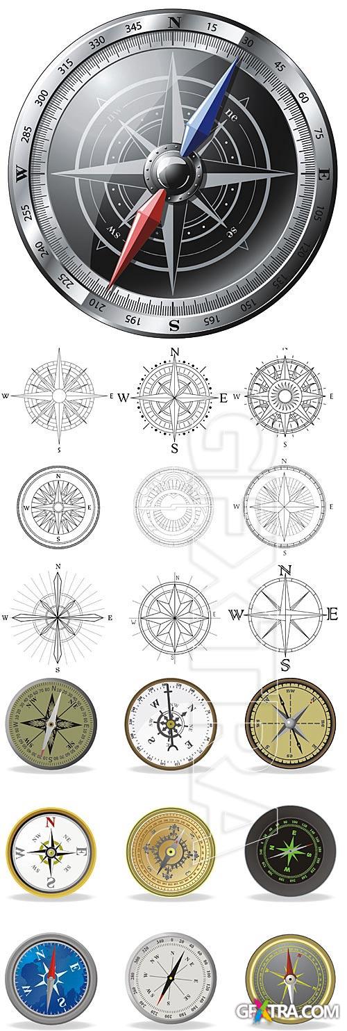 Compass Vectors 3xEPS