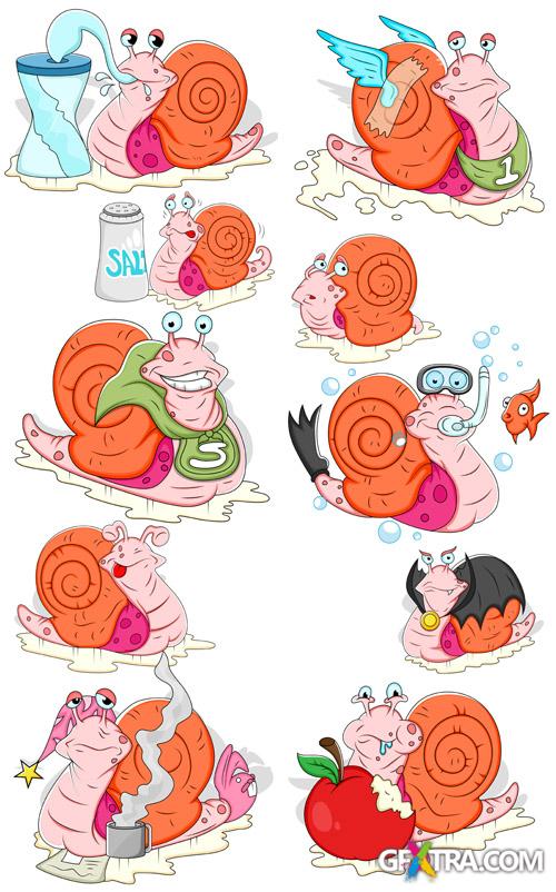 Snail Vector Illustrations