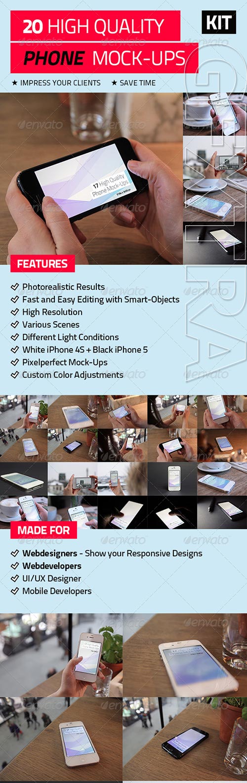 GraphicRiver - 20 High Quality Phone Mock-Ups