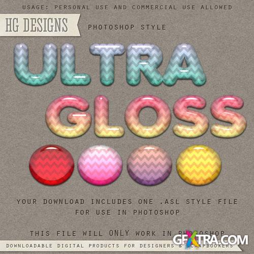 Ultra Gloss Photoshop Styles