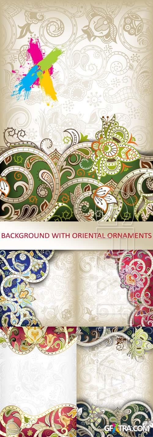 Background with Oriental Ornaments