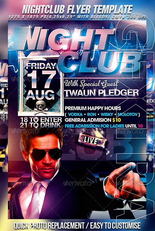 GraphicRiver - Nightclub Flyer Template