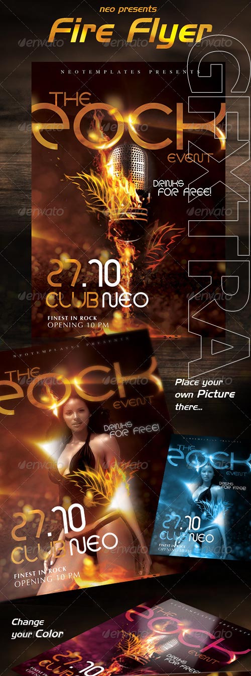 GraphicRiver - Fire Flyer Exclusive Flame Style