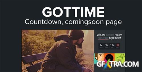 ThemeForest - Got Time - Responsive HTML5 Coming Soon Page - RIP