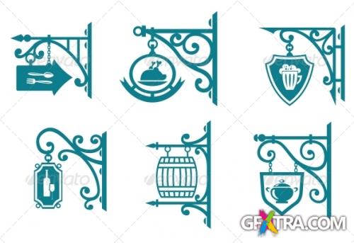 GraphicRiver - Vintage Signs of Pubs, Taverns and Restaurants