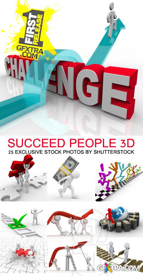 Succeed People Concept 3D Renders 1 - 25xJPG