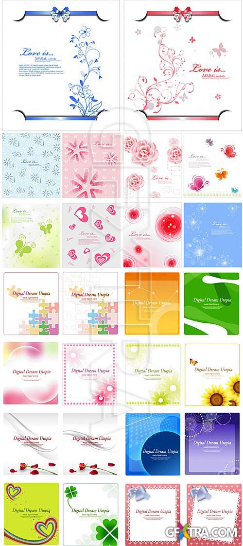 Different greeting cards