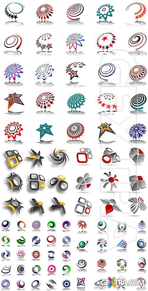 Abstract logo symbols