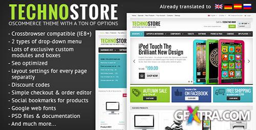 ThemeForest - TechnoStore osCommerce with Powerfull Setting v1.0 - FULL