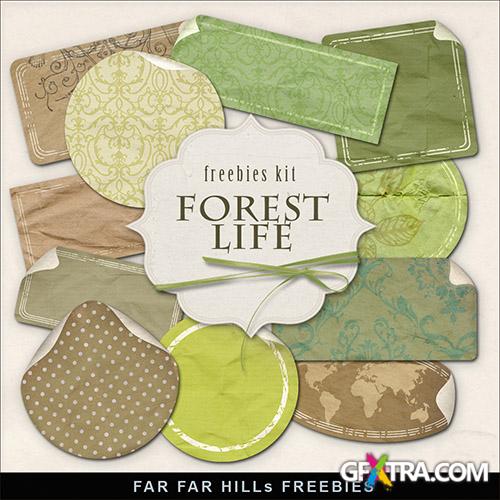 Scrap-kit - Forest Life Labels