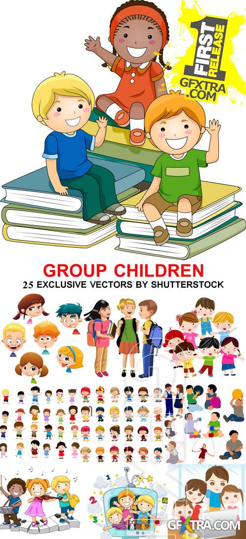 Group Children 25xEPS