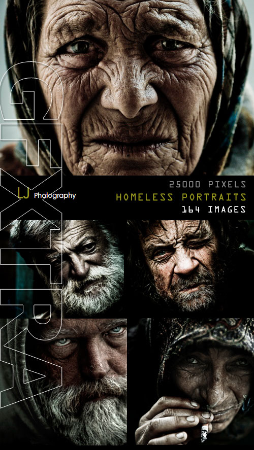 Lee Jeffries - Homeless Portraits, 164 HQ Images!