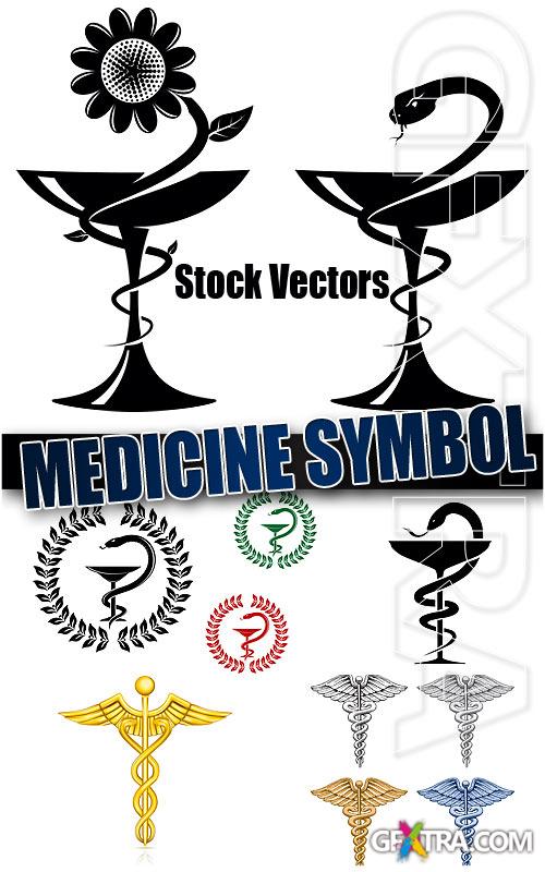 Medicine snake symbol - Stock Vectors