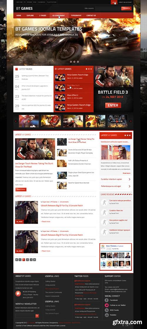 BowThemes - BT Game - Template for Joomla 2.5 - 3.x