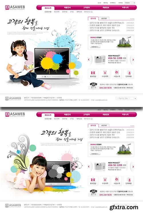 Childrens PSD Web Templates - Colorful World