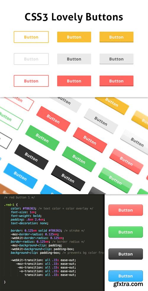 WeGraphics - CSS3 Lovely Buttons