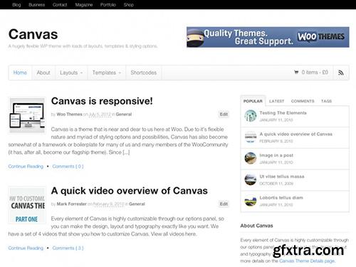 WooThemes - Canvas v5.2.7 - Wordpress Template