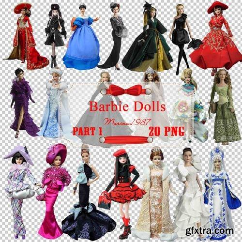 Clipart PNG -Barbie Dolls (Part 1)