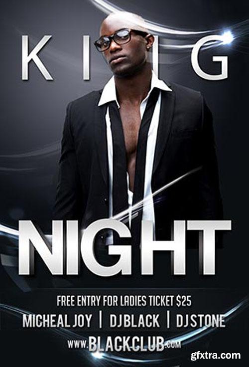King Night Party Flyer/Poster PSD Template