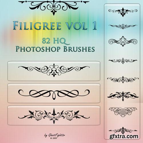Filigree HQ Photoshop Brushes