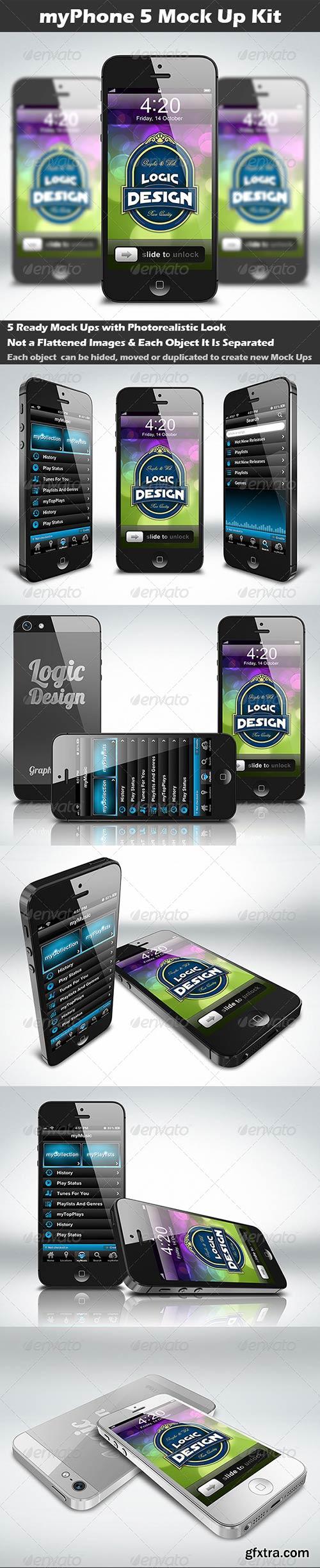 GraphicRiver - myPhone 5 Mock-Up Kit