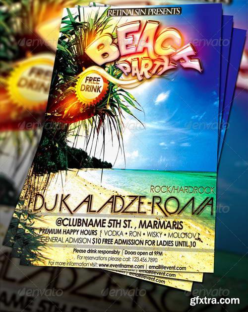 GraphicRiver - Beach Party Flyer Template