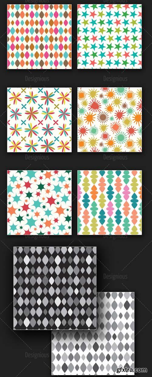Seamless Patterns Vector Pack 167