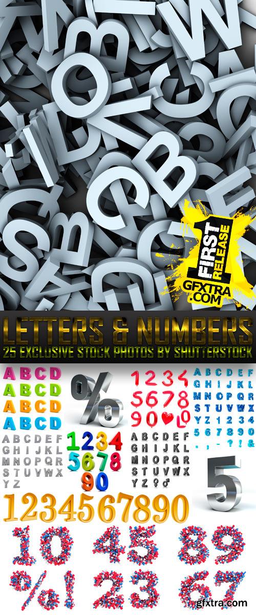 Letters & Numbers 25xJPG