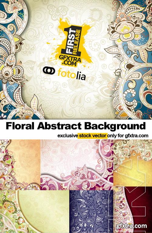 Floral Abstract Background - 25x EPS