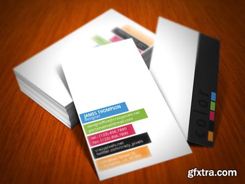 5 Colors Business Card