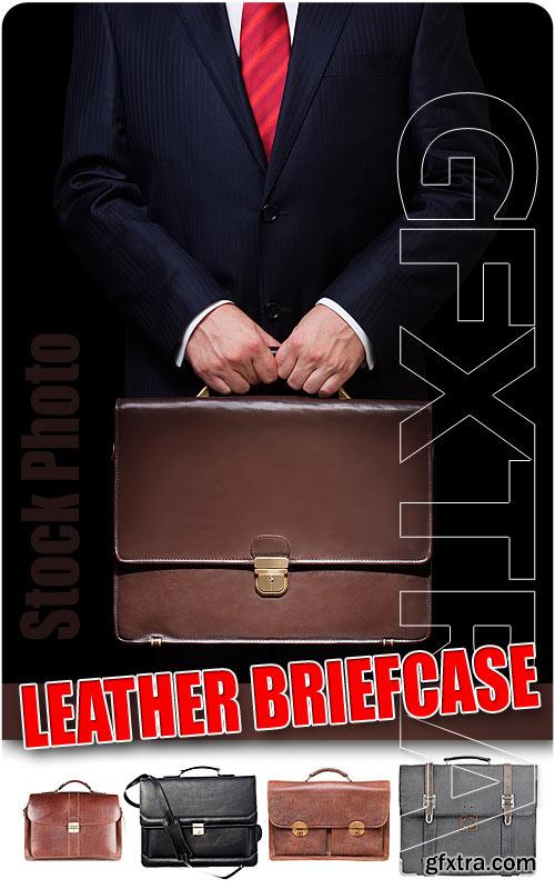 Leather briefcase - UHQ Stock Photo