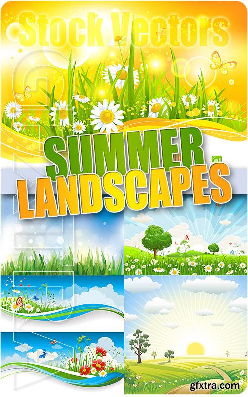 Summer landscapes - Stock Vectors