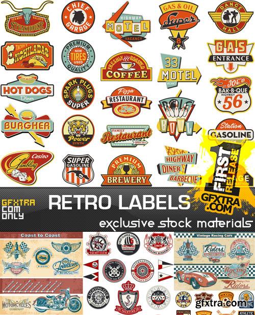 Collection of Retro Labels 25xEPS
