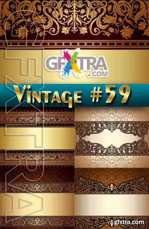 Vintage backgrounds #59 - Stock Vector