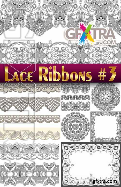 Lace ribbons #3 - Stock Vector