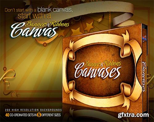 Digital Juice Banners and Ribbons Canvases