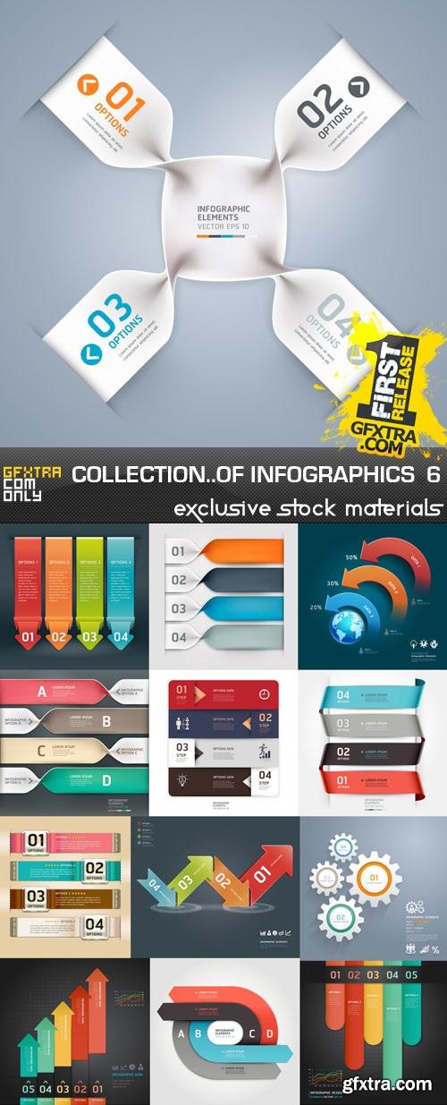 Collection of Infographics Vol.6, 25xEPS