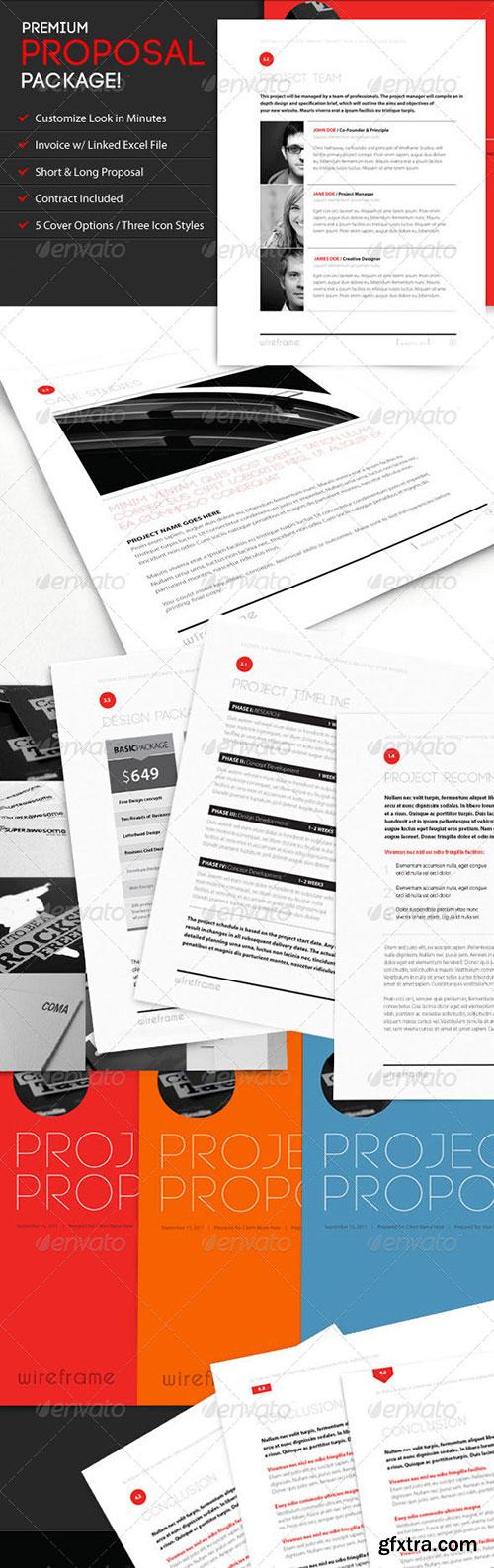 GraphicRiver - Wireframe Proposal Template Invoice & Contract