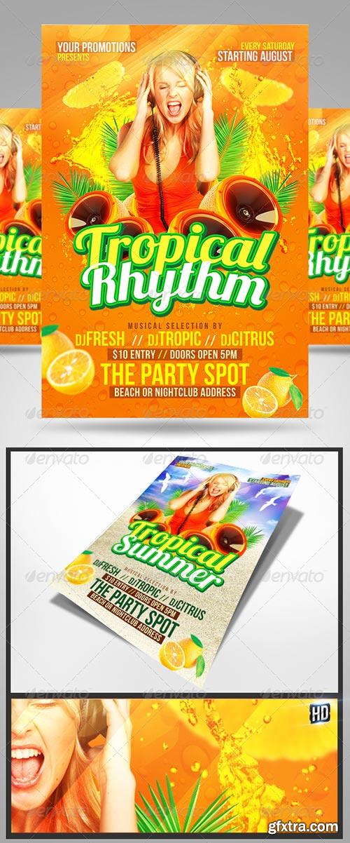 GraphicRiver - Tropical Party Flyers
