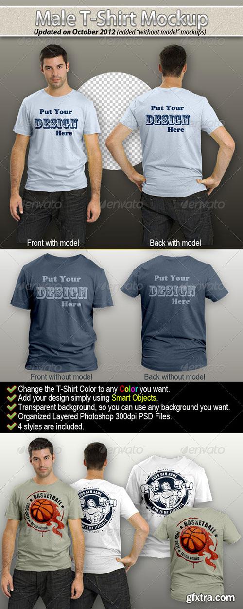 GraphicRiver - Male T-Shirt Mock-Up